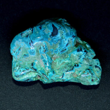 chrysocolle & cobaltite - pierre polie