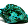 Malachite et chrysocolle - pierre polie - Congo