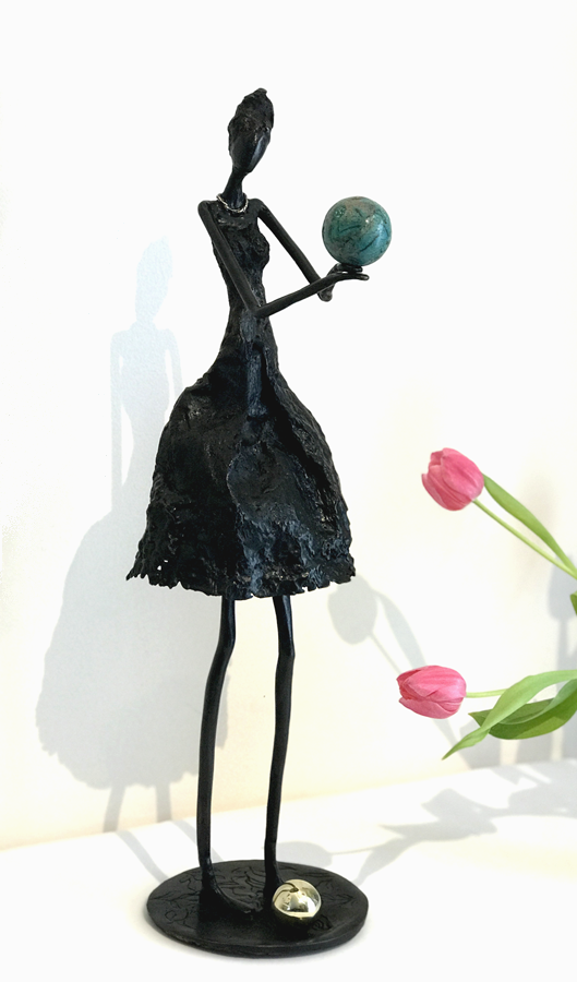 Le mystère - Bronze et Chrysocolle - Magali Willems - 2018