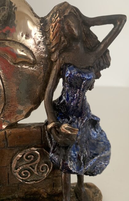 Certitude - sculpture bronze - détail - Oeuvre unique